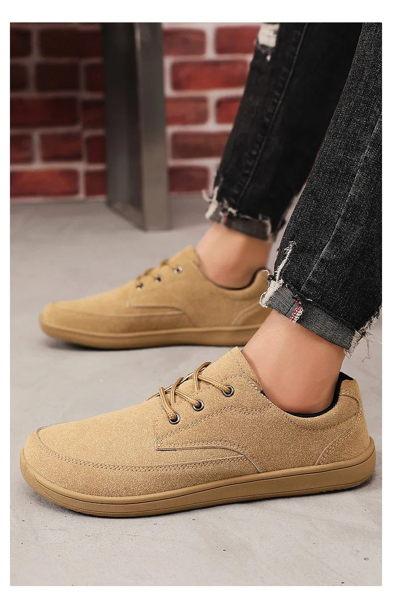 FlexUrban Split – Sapatos Barefoot Minimalistas Em Pele Sintética Para Homem