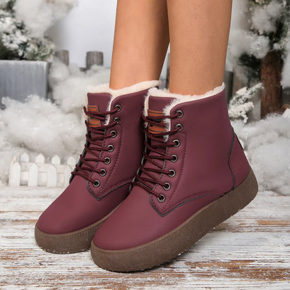 Nevora - Botas Femininas de Neve Impermeáveis e Forradas
