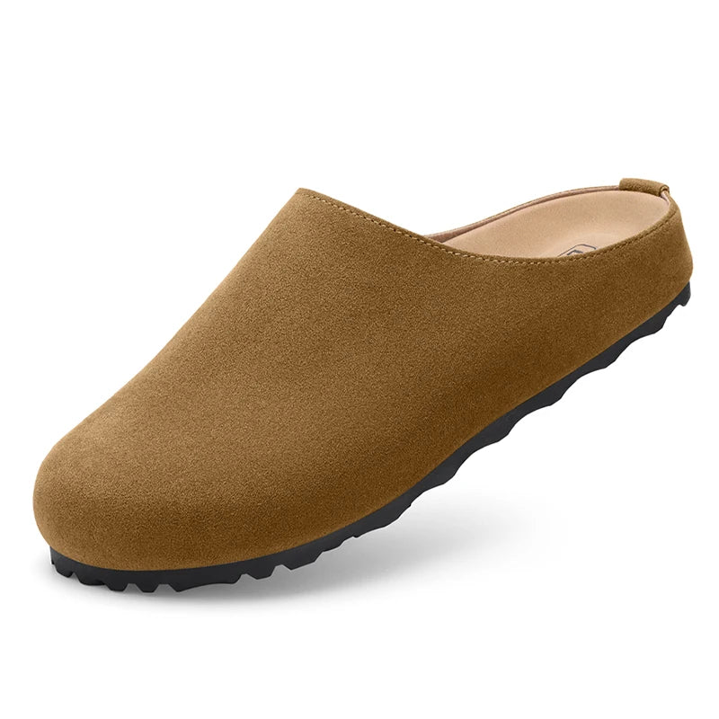 Velura Ease – Mules Barefoot em Camurça Vegan Conforto Natural