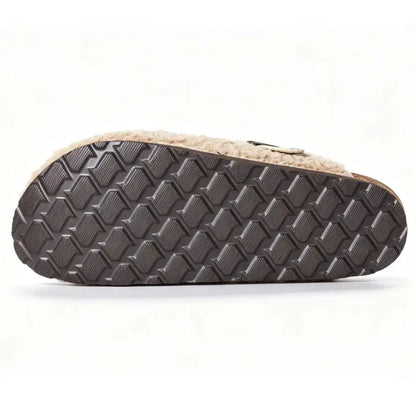 Odelisse - Mules Barefoot Femininos Forrados com Fivela