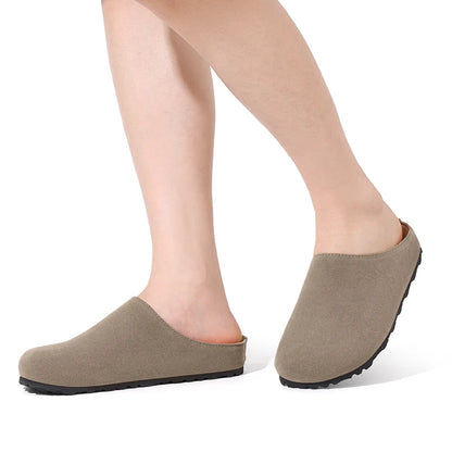 Velura Ease – Mules Barefoot em Camurça Vegan Conforto Natural