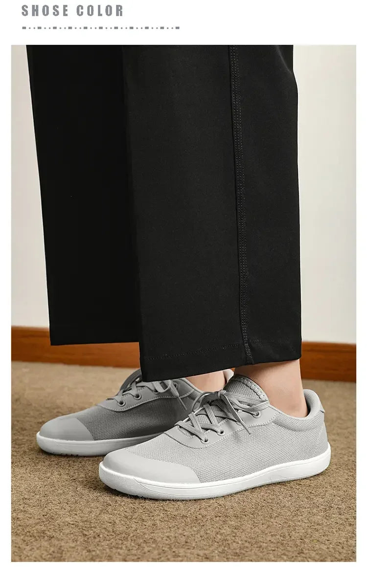 RelaxFlow Air – Sapatos Barefoot Minimalistas Com Biqueira Larga Unissexo