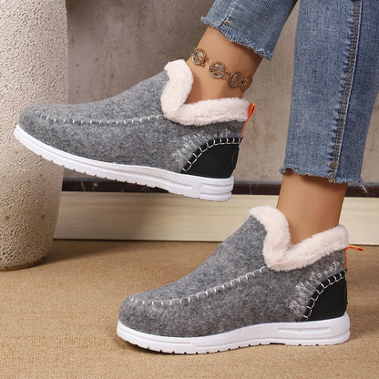 Alverine - Botins Femininos de Inverno em Feltro