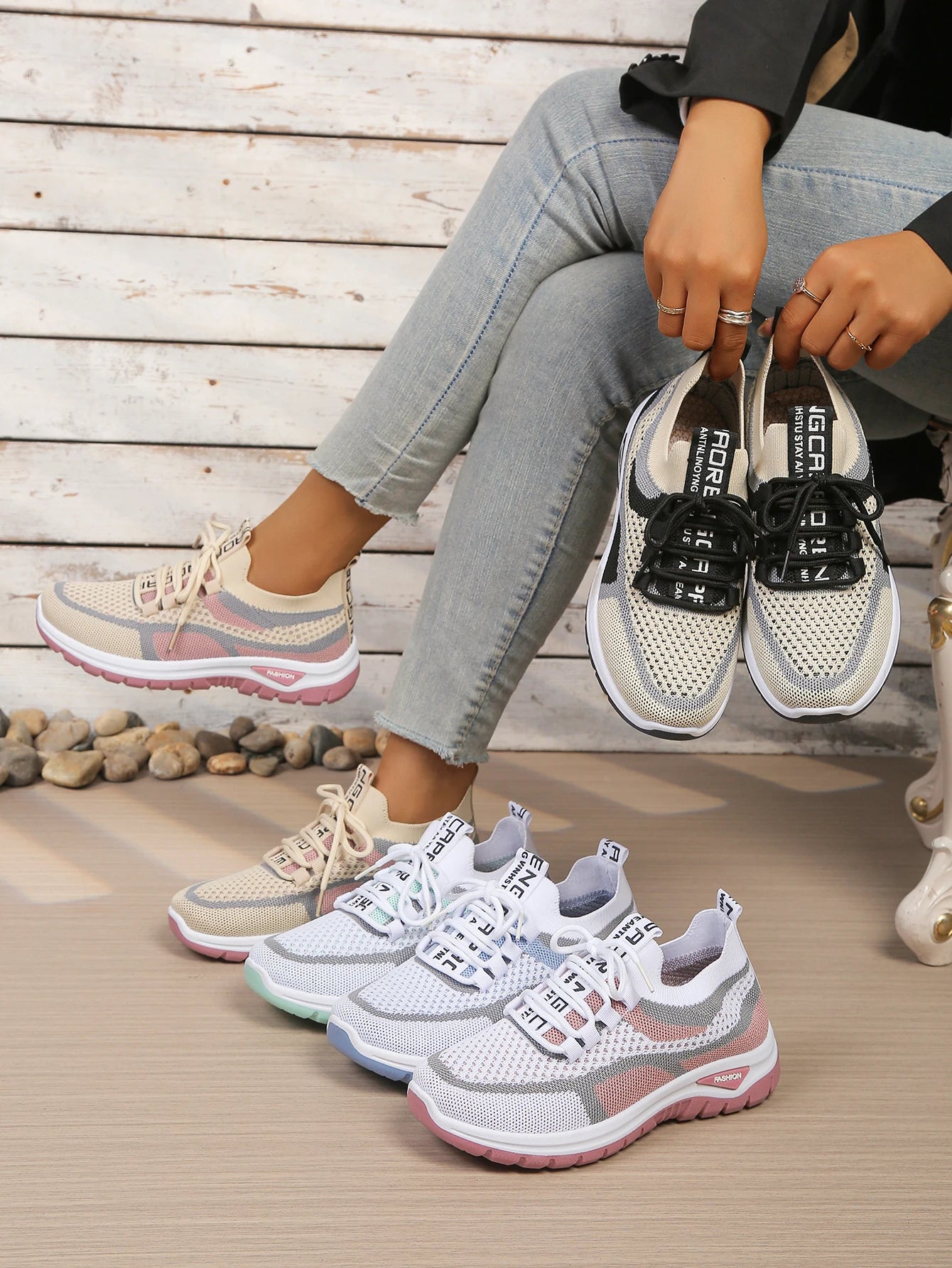 AeroLuna Knit – Sapatos Barefoot Femininos em Malha Respirável