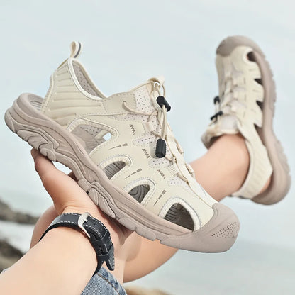 UrbanFlex Barefoot Sandal Man - Sandálias Barefoot Homem Couro Conforto Diário