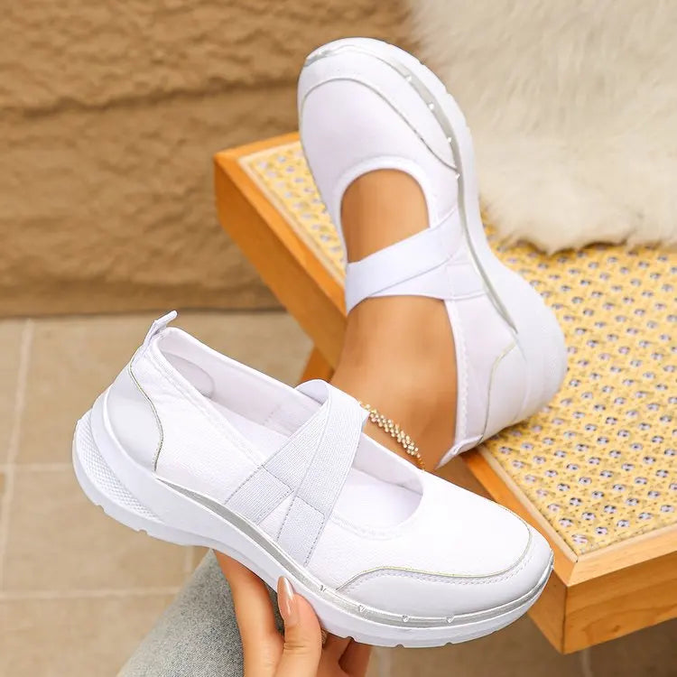 SoftStep Mary Jane Lady - Sapatos Senhora Conforto Antiderrapantes Slip-On com Tira