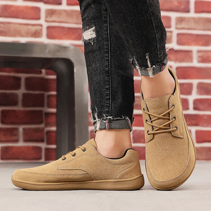 FlexUrban Split – Sapatos Barefoot Minimalistas Em Pele Sintética Para Homem