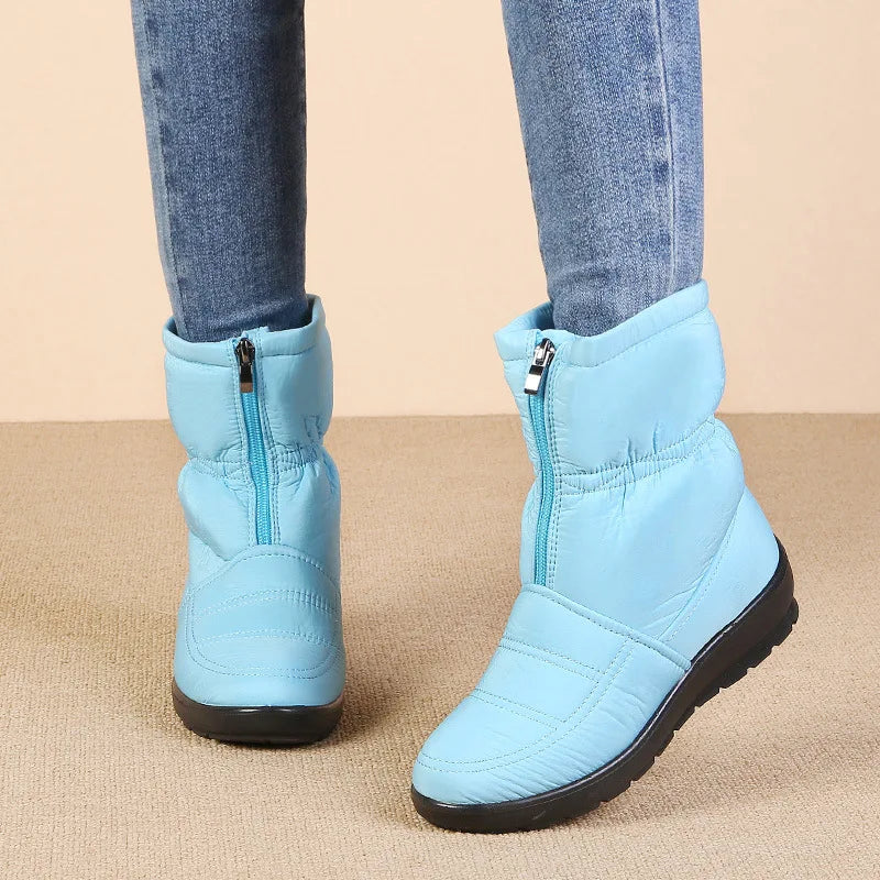 Nivelle - Botas Femininas de Inverno Impermeáveis e Forradas