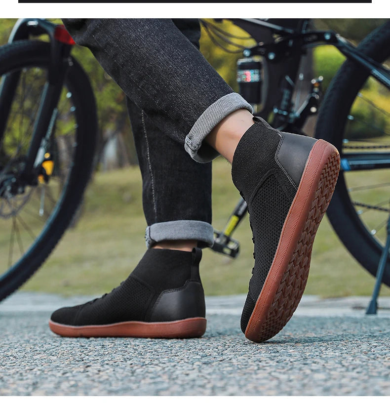 TrailMid Air – Sapatos Barefoot Mid-Top Com Biqueira Larga E Sola Zero Drop Unissexo