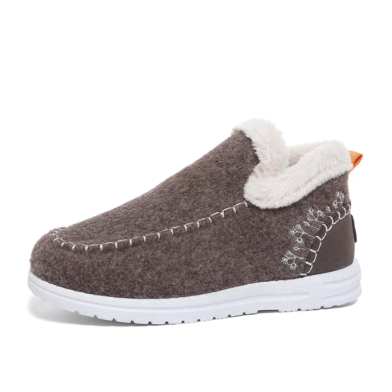 Alverine - Botins Femininos de Inverno em Feltro