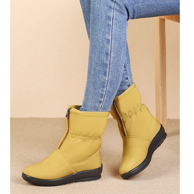 Nivelle - Botas Femininas de Inverno Impermeáveis e Forradas