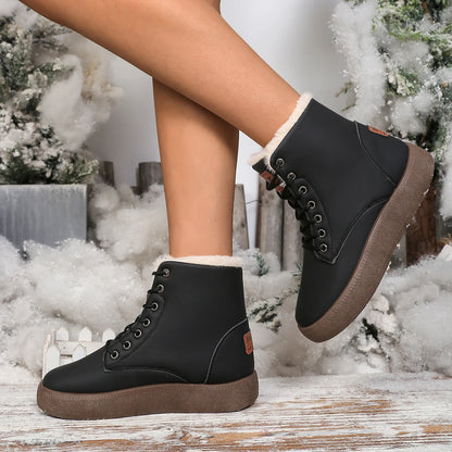 Nevora - Botas Femininas de Neve Impermeáveis e Forradas