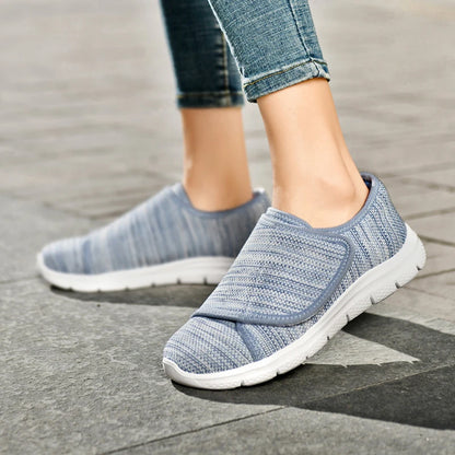 OrthoFlex WideCare - Sapatos Ortopédicos Senhora Pé Largo Ajustáveis com Velcro