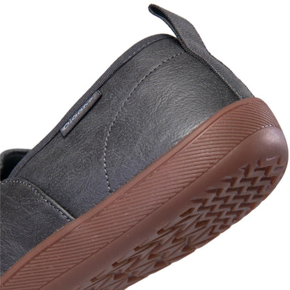 OfficeFlex Leather – Sapatos Minimalistas Com Biqueira Larga Em Pele Para Homem