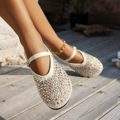 Élodie Crystal Barefoot - Sabrinas Respiráveis com Brilho