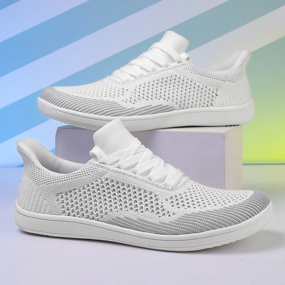 AirKnit Motion – Sapatos Barefoot Respiráveis Com Biqueira Larga Unissexo