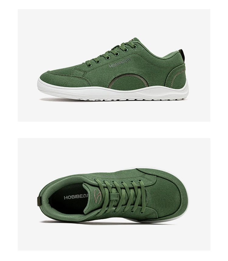 CanvasFlex Core – Sapatos Barefoot Minimalistas Em Canvas Com Biqueira Larga Unissexo