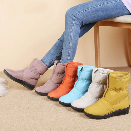 Nivelle - Botas Femininas de Inverno Impermeáveis e Forradas