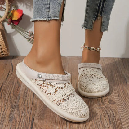 BreezeStep Air – Sandália barefoot respirável de biqueira fechada para mulher