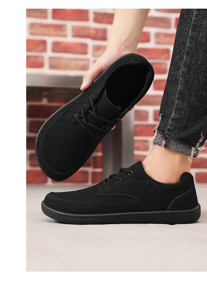 FlexUrban Split – Sapatos Barefoot Minimalistas Em Pele Sintética Para Homem