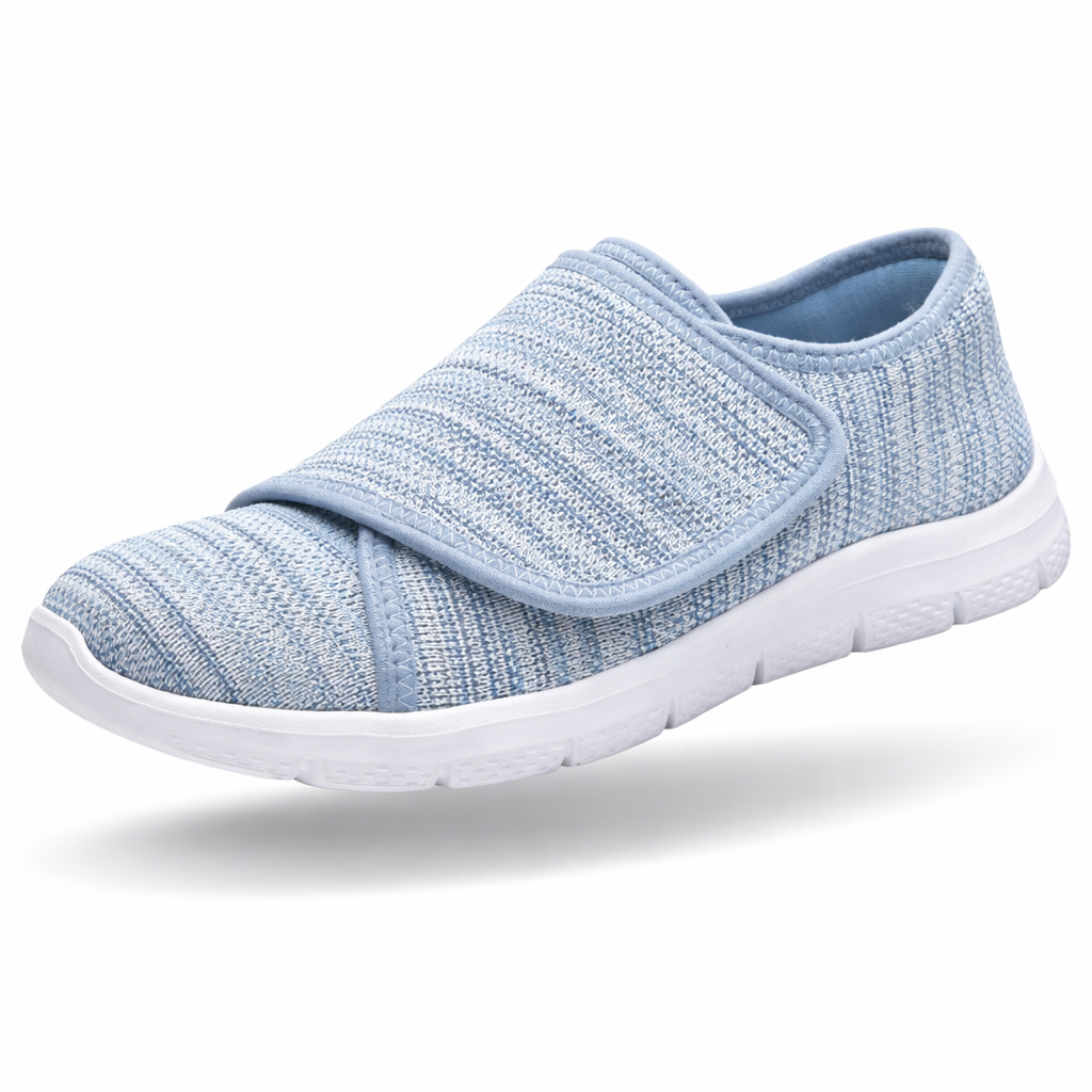 OrthoFlex WideCare - Sapatos Ortopédicos Senhora Pé Largo Ajustáveis com Velcro